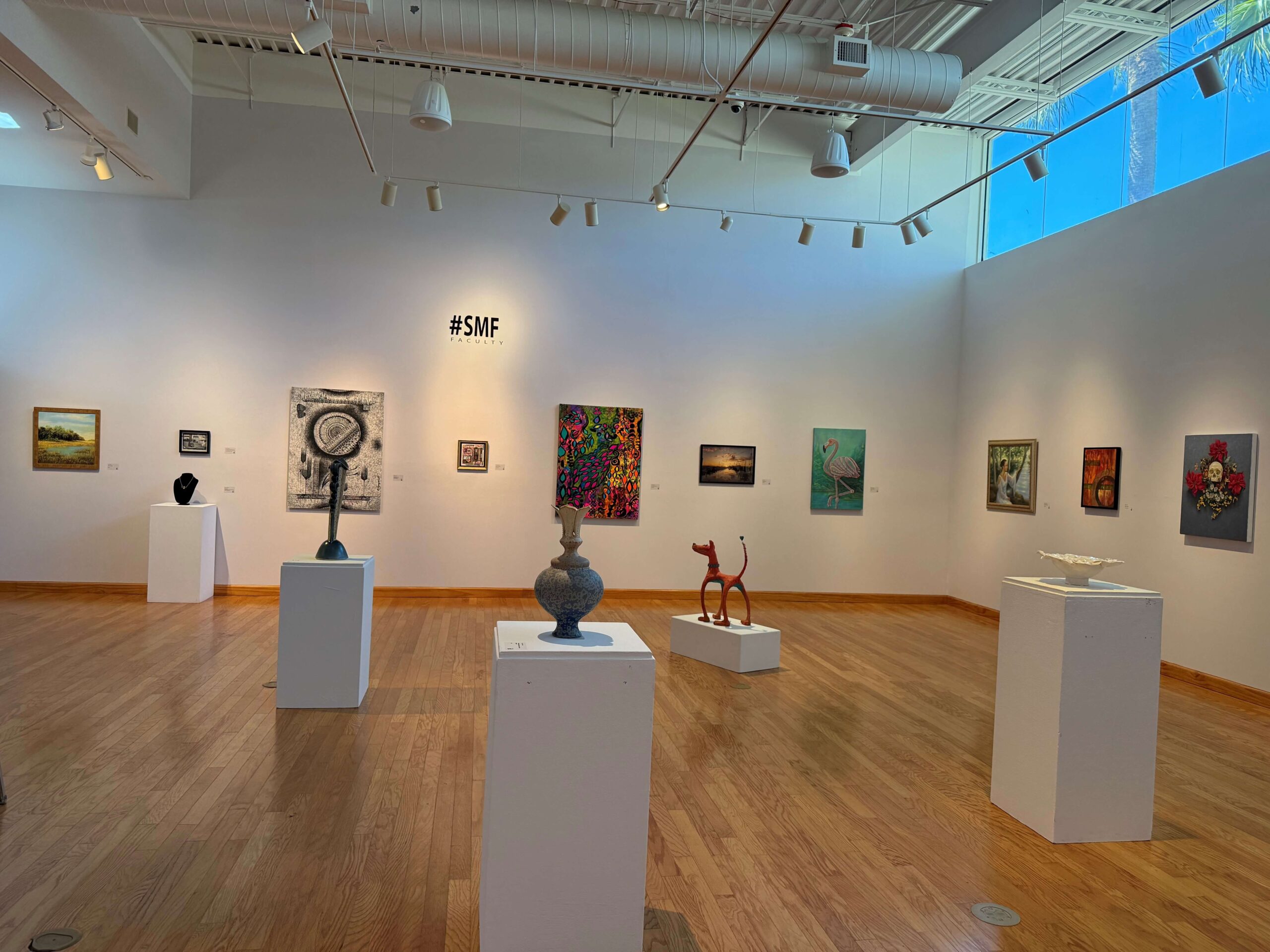 SMF Faculty Exhibit in gallery