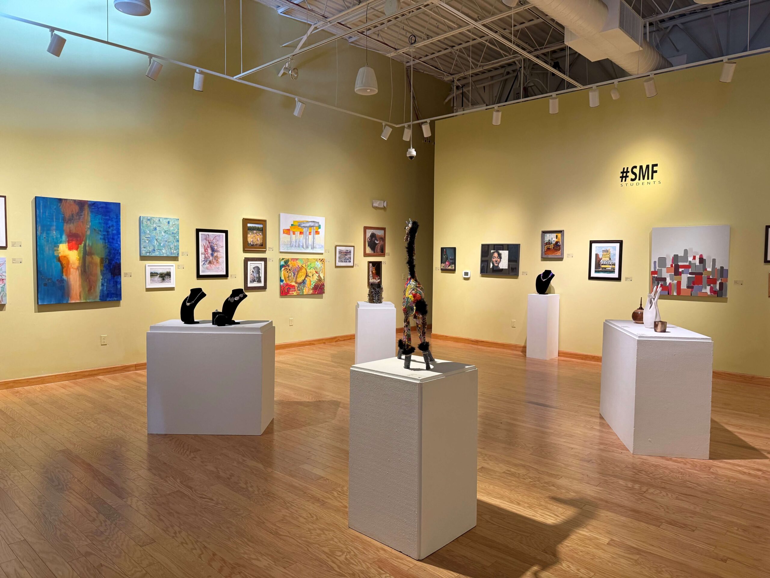 SMF Student Exhibit in gallery