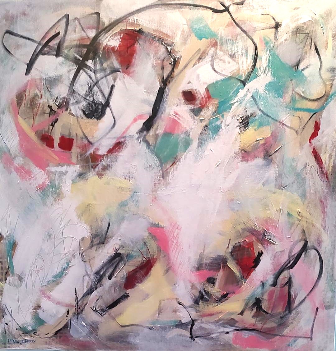 Leslie Jeffery: Eighty At Eighty art Life is Good painting