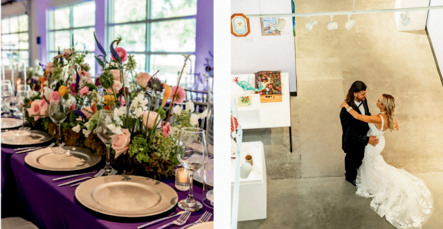 Event rental space for hosting an event