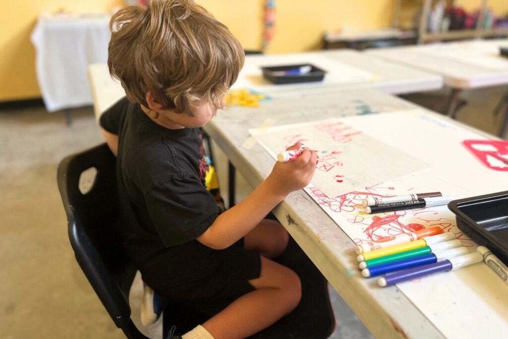 Child at Mini Masters Summer Camp